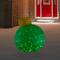 38" Green Outdoor Twinkling LED Tinsel Onion Ornament Decoration
